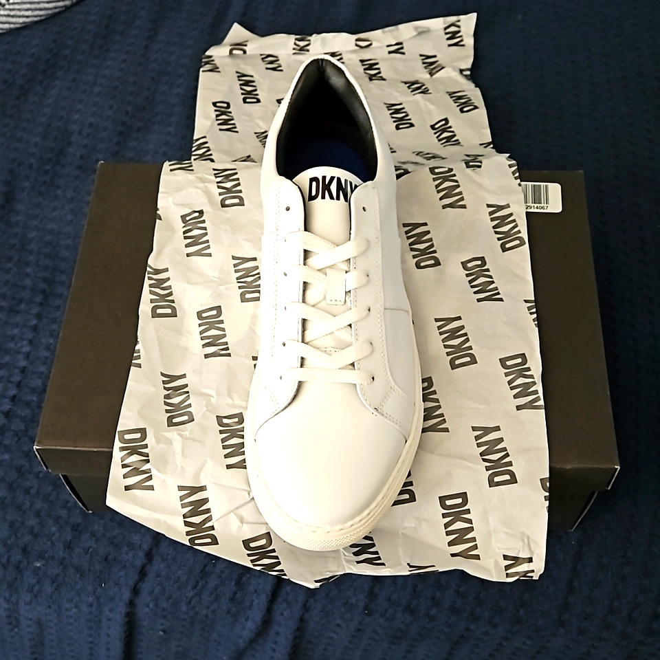 Dkny Streetside Leather Sneakers.Brand New In Original Box,Never Worn.
